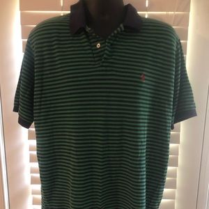 Ralph Lauren XL Green and Blue Polo Shirt